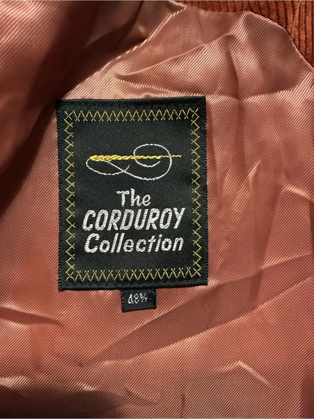 Vintage Sears The Corduroy Collection Burnt Orange Sportscoat Blazer Jacket